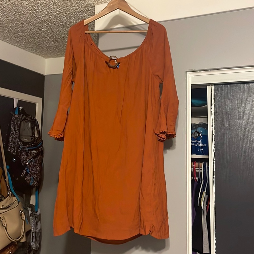 FLOWY BOHO MINI DRESS